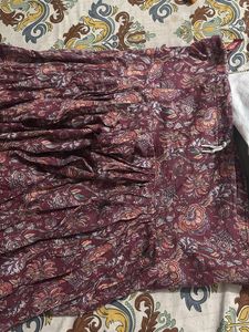 Maroon cotton suit set