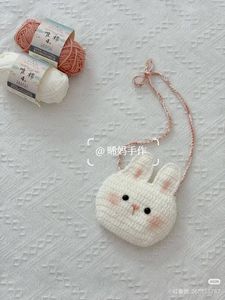 Handmade Crochet Bunny Sling Bag