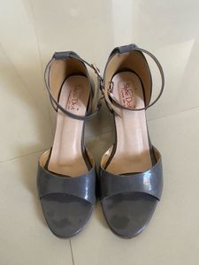 Stylish Grey Block Heels