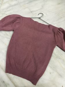 Stylish Ruched Puff Sleeve Top