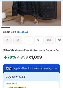 MIrvana Stylish Printed Cotton Night Suit 5XL