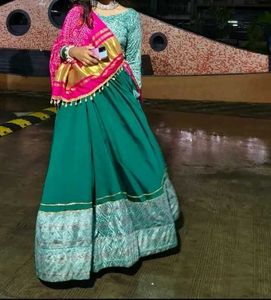 Stunning Teal &amp; Pink Lehenga Choli