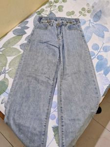 Light Wash Wide Leg Jeans