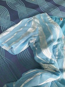 Stylish Blue Striped Kurta