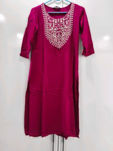 Soch Vibrant Pink Embroidered Kurta