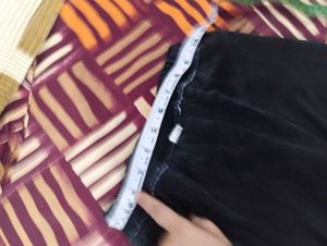 Black Denim Jeans,fully warm, velvet inside part