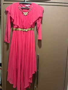 Girls Pink Party Dress