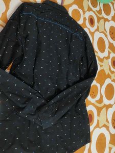 Men's Black Printed Casual Shirt