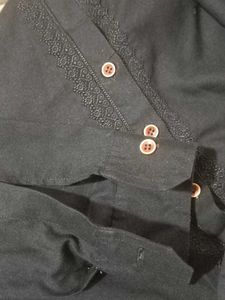 Boy's Black Kurta