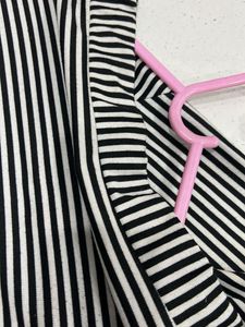 Striped Wrap Skirt