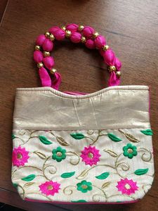 Embroidered Clutch Bag