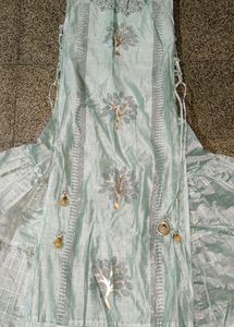 "Mint Green Tree Print Gown"