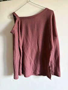 Chic Cold Shoulder Knit Top