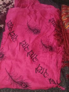 Vibrant Pink &amp; Maroon Dupattas