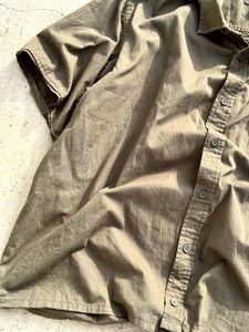 Men's Short Sleeve Olive Green Shirt