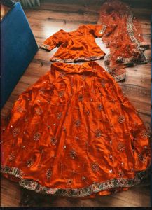 y2k Lehenga Choli Dupatta Set