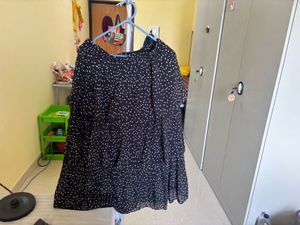 Black Polka Dot Midi Dress