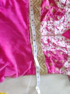 Beautiful Pink Embroidered Ethnic Gown with dupatt