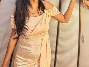 side slit gown