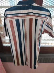 Retro Stripe Short Sleeve Shirt combo