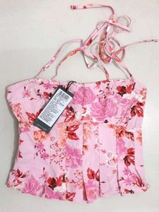 Pink strappy top