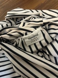 Savana Striped One-Shoulder Top