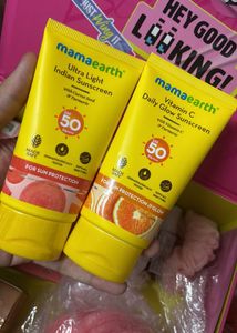 Mamaearth Sunscreen Lot (2 Tubes)
