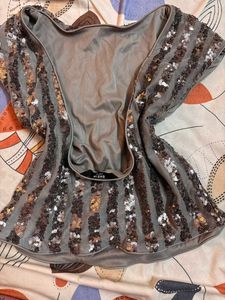 Backless Shein Sparkling Sequin Top