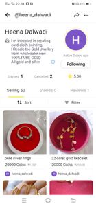 fraud lady .. don't buy gold jewellery.. it's not gold