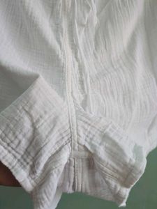 White linen Cotton Shorts