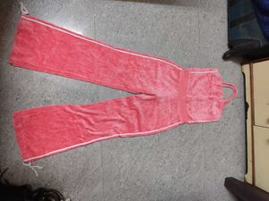 Coral Pink Velour Jumpsuit
