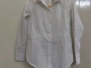Classic White Button-Up Shirt