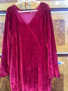 Elegant Velvet Maxi Dress XL