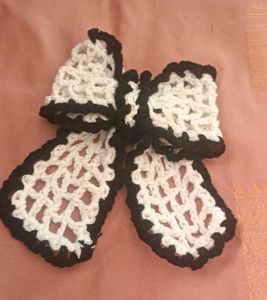Crocheted aesthetic Bow Hair Clip