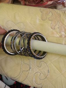 6 Set of Embellished Bangles