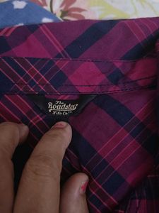Roadster Stylish Plaid Button-Up Shirt