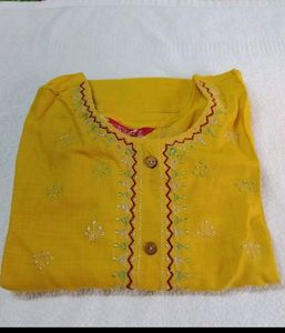 Aviraa Turmeric Yellow Kurti
