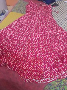 Women's Pink Printed Kurta