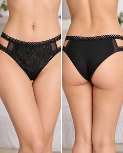 Black Lace Brief Panty