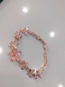 Rose Gold Floral Bracelet