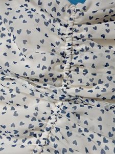 This Midi In White Color Georget Fabric.... Looking Cool Must Buy It