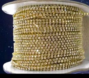Rhinestone crystal chain 2 meter/Stylish/extra
