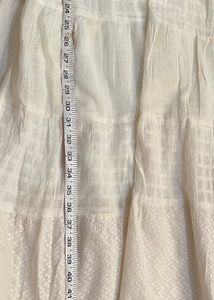 Cream Embroidered Anarkali Kurti