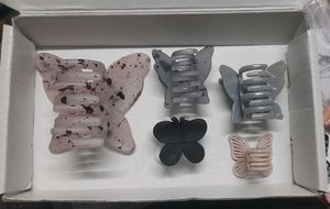 Butterfly Hair Claw Clips Set