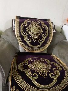 Beautiful Embroidered Purple sofa cover set