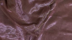 Elegant Maroon Saree with blouse Cloth