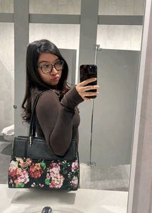 Floral Print Shoulder Bag