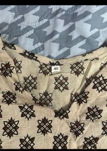 Boho Print Kurta Top