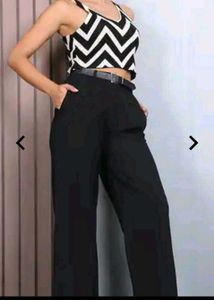 Cute Heart Print Blue Shirt with trouser black