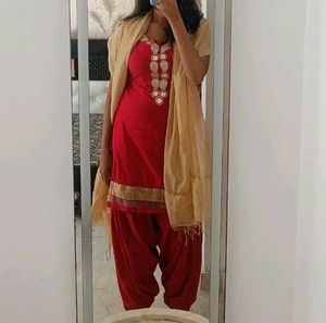 Pure Cotton Patiala Suit